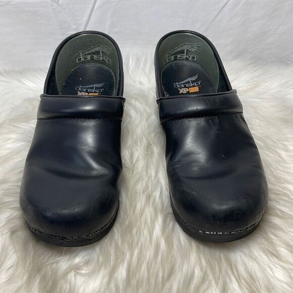 Dansko XP Professional Black Leather Clogs Sz 38/7.5-8 - Picture 2 of 7